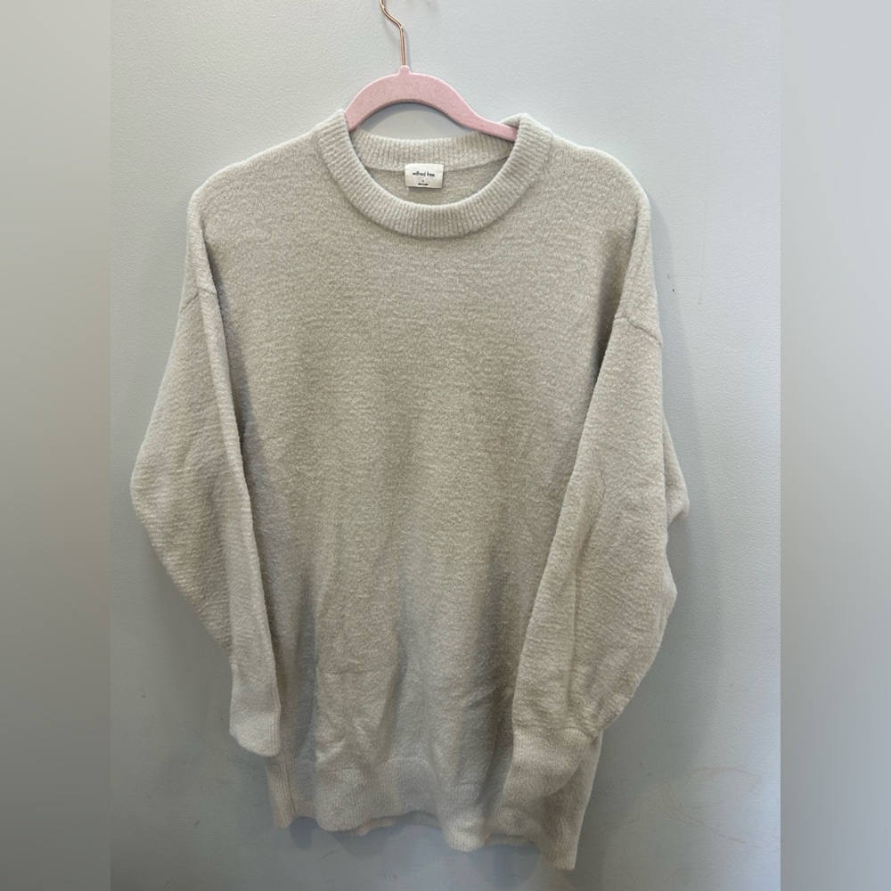 Wilfred Free by Aritzia Cream Crewneck Sweater Size Small